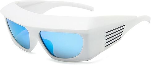 Vintage Cycling Sunglasses - Kurt Cobain Clout Goggles - Oversized Rectangular Frames - Retro Eyewear in Saudi Arabia