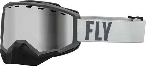 نظارات Fly Racing 2023 Zone Snow Goggle (أسود/غروب الشمس مع مرآة زرقاء سماوية/عدسة كهرمانية، للبالغين) in Saudi Arabia