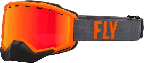 نظارات Fly Racing 2023 Zone Snow Goggle (أسود/غروب الشمس مع مرآة زرقاء سماوية/عدسة كهرمانية، للبالغين) in Saudi Arabia