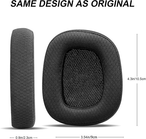 Replacement Ear Pads for Logitech G533 G633 G935, GVOEARS Cooling Gel Ear Cushions for Logitech G231 G433 G533 G633 G635 G933 G935 Gaming Headphones with Thick and Soft Foam (Black) in Kuwait
