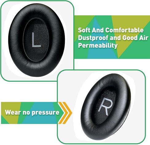 وسائد أذن بديلة لسماعات الرأس Bose QuietComfort QC45، QC35، QC35 ii، وسائد الأذن مع جلد بروتين أكثر نعومة، رغوة عزل الضوضاء (أخضر) in Saudi Arabia