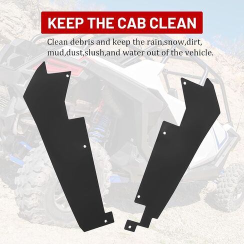 Polaris RZR PRO XP Fender Flares Accessories,Rear Wheel Well Block Offs Inner Splash Fender Mud Guard Compatible with 2020 2021 2022 Polaris RZR PRO XP,Black,2PCS in Saudi Arabia