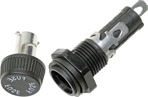 5021 Panel Mount AGC/MDL Automotive Fuse Holder, Black in Saudi Arabia