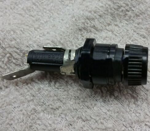 5021 Panel Mount AGC/MDL Automotive Fuse Holder, Black in Saudi Arabia