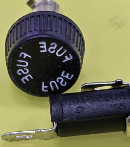 5021 Panel Mount AGC/MDL Automotive Fuse Holder, Black in Saudi Arabia