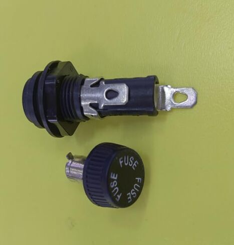5021 Panel Mount AGC/MDL Automotive Fuse Holder, Black in Saudi Arabia