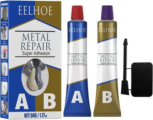 Metal bonding Repair Paste, Super Glue Gel Paste(A+B), Filler, Adhesive for Cast Iron, Radiator Cold Weld high Heat Resistant Glue, Industrial (80 Gram), (PASAWA 1001) in Saudi Arabia
