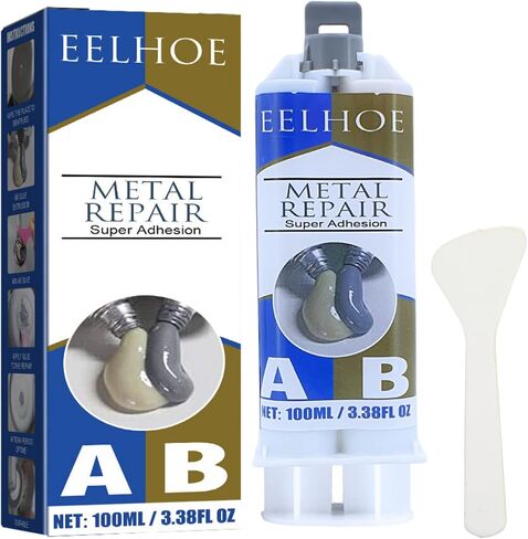 غراء معدني، غراء إصلاح المعادن المصبوبة (A+B)، غراء مقاوم للحرارة العالية للمعادن، لاصق معدني AB ولحام سائل للمعادن بدلاً من اللحام - 50 جرام (PASAWA 1001) in Kuwait