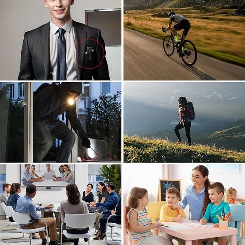 Video Camera Camcorder, HD 1080P Body Camera with Audio and Video Recording, 1.3" LCD Screen Recorder Night Vision Camera, 180° Rotating Lens Wearable Clip Body Cam for Work, Outdoor in Kuwait