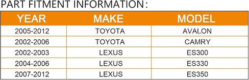BRTEC 26-2632 25693 مجموعة رف وترس التوجيه الكهربائي لـ 2005-2012 Toyota Avalon، لـ 2002-2006 Toyota Camry، لـ 2004-2008 Toyota Solara، لـ Lexus ES300 ES330 ES350 in Saudi Arabia