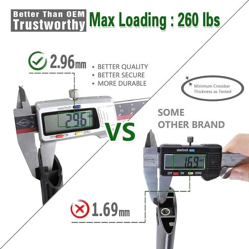 Autekcomma حامل سقفي عالي التحمل العارضة مناسب لشركة Hyundai Palisade 2019-2023 SE SEL محدودة الخط آلية قفل مطورة مضادة للسرقة in Kuwait