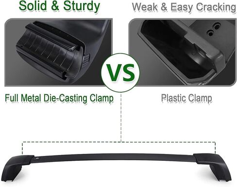 Autekcomma حامل سقفي عالي التحمل العارضة مناسب لشركة Hyundai Palisade 2019-2023 SE SEL محدودة الخط آلية قفل مطورة مضادة للسرقة in Kuwait