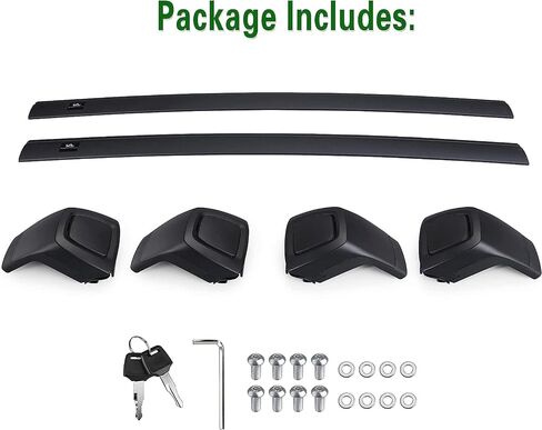 Autekcomma حامل سقفي عالي التحمل العارضة مناسب لشركة Hyundai Palisade 2019-2023 SE SEL محدودة الخط آلية قفل مطورة مضادة للسرقة in Kuwait