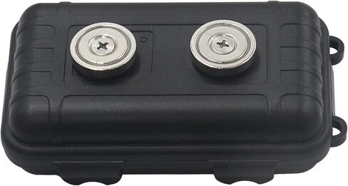 صندوق مفاتيح مخفي ملحقات صندوق تخزين السيارة مقاوم للماء صندوق تخزين مغناطيسي حامل مفتاح مغناطيسي أسفل السيارة أسود in Kuwait