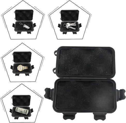 صندوق مفاتيح مخفي ملحقات صندوق تخزين السيارة مقاوم للماء صندوق تخزين مغناطيسي حامل مفتاح مغناطيسي أسفل السيارة أسود in Kuwait