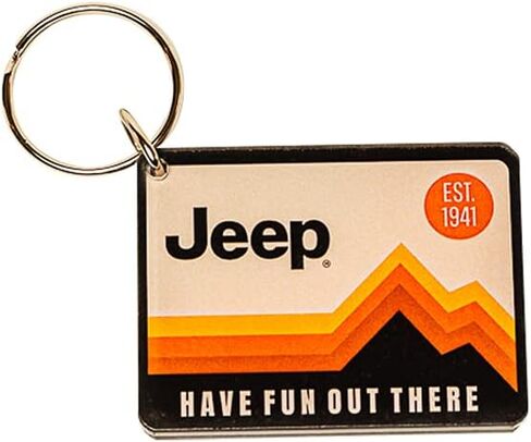 سلسلة مفاتيح أكريليك بشعار Jeep Have Fun Out There in Kuwait