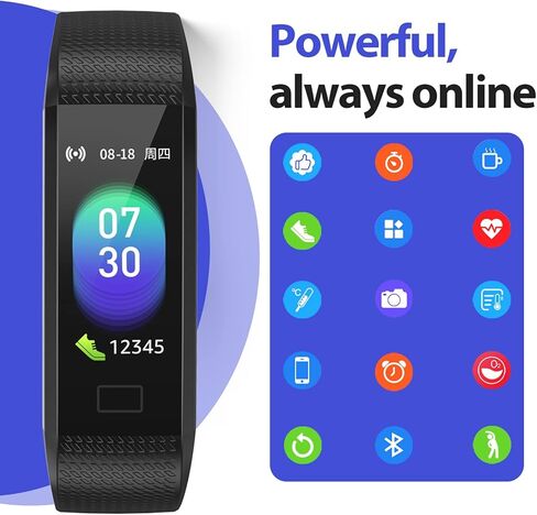 جهاز تتبع اللياقة البدنية من بورتزون مع جهاز مراقبة صحة النوم ومعدل ضربات القلب للرجال والنساء، جهاز تتبع خطوات النشاط المقاوم للماء in Kuwait