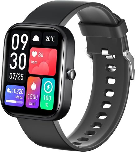 GTS5 Smart Watch for Android and iOS, Fitness Tracker, IP67 Waterproof, Smart Watch for Women Men (Black) in Saudi Arabia