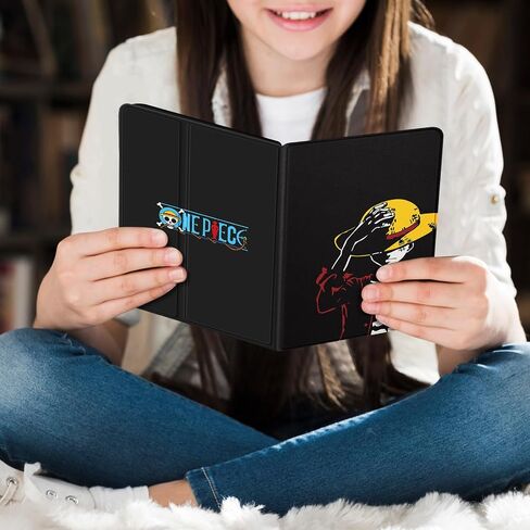 مروحة عصرية لجهاز Kindle Paperwhite الجيل الحادي عشر مقاس 6.8 بوصة 2021/إصدار التوقيع، غطاء فوليو للرسوم المتحركة اللطيفة للمراهقين والأولاد والبنات مع خاصية النوم/الاستيقاظ التلقائي لقارئ Kindle Paperwhite 2021 الإلكتروني، Bk in Saudi Arabia
