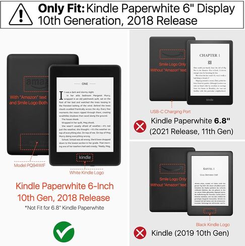 حافظة TNP لجهاز Kindle Paperwhite الجيل العاشر / الجيل العاشر إصدار 2018 - غطاء ذكي خفيف ونحيف مع خاصية التنبيه التلقائي متوافق مع إصدار Amazon Kindle Paperwhite 2019 2020 (أرجواني) in Saudi Arabia