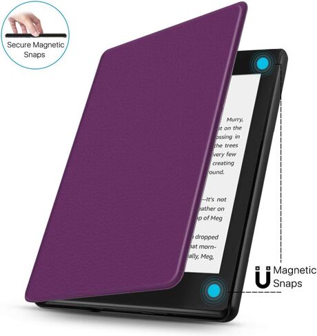 حافظة TNP لجهاز Kindle Paperwhite الجيل العاشر / الجيل العاشر إصدار 2018 - غطاء ذكي خفيف ونحيف مع خاصية التنبيه التلقائي متوافق مع إصدار Amazon Kindle Paperwhite 2019 2020 (أرجواني) in Saudi Arabia