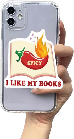 Booktok Reading Bookish Expandable Collapsible Grip Stand Holder for Kindle eReaders iPhone and Smartphone (Chili Peppers) in Saudi Arabia