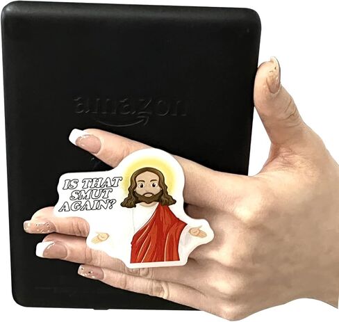 Booktok Reading Bookish Expandable Collapsible Grip Stand Holder for Kindle eReaders iPhone and Smartphone (Chili Peppers) in Saudi Arabia
