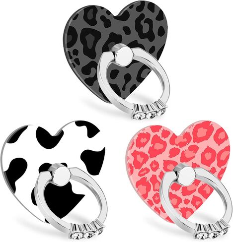 Cell Phone Love Ring Holder Stand Clear Diamond Finger Grip Loop 360 Degree Rotation Finger Ring Stand Blue Green Colorful Mermaid Scales in Saudi Arabia