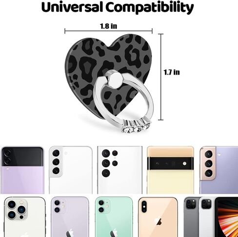 Cell Phone Love Ring Holder Stand Clear Diamond Finger Grip Loop 360 Degree Rotation Finger Ring Stand Blue Green Colorful Mermaid Scales in Saudi Arabia