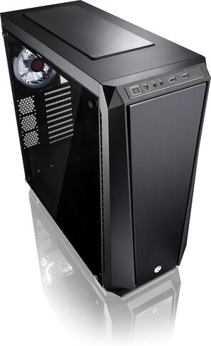 RAIJINTEK ZOFOS EVO WINDOW E-ATX Full Tower PC Case, Tempered Glass, ARGB Lighting at Front, Removable Bracket,1*140mm PWM ARGB Fan with Controller and 2*120mm Fans Pre-Installed, Black (0R200073) in Saudi Arabia