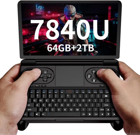 GPD Win Mini [AMD Ryzen 7 7840U] 7 بوصات صغيرة محمولة باليد Win 11 PC Game Console Gameplayer 1920X1080 شاشة تعمل باللمس كمبيوتر محمول لوحي (64 جيجابايت + 2 تيرابايت) in Kuwait