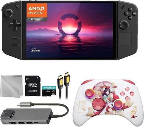 Lenovo Legion Go 2TB SSD Gaming Handheld 8.8-inch Touchscreen 144Hz 2K QHD AMD Ryzen Z1 Extreme Processor, Zero-Kirin Wireless Controller, Hub, 128GB MicroSD Card, 5 Accessories: 6 in 1 Bundle in Saudi Arabia