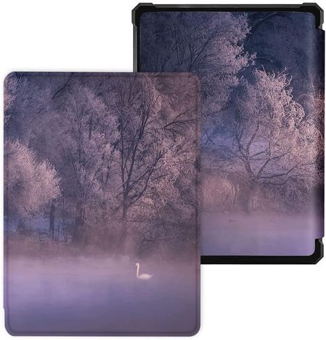 Case for 6.8" Kindle Paperwhite (11th Generation-2021), Ultra Slim Thin PU Leather and TPU Soft Back Cover Rugged Smart Protective Pattern Cover with Auto Sleep/Wake (Cat's Dreams) in Kuwait
