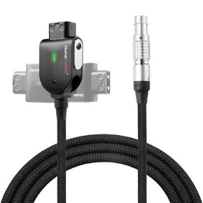 كابلات Alvin Smart D-TAP إلى 2 دبوس كابل طاقة مضفر من الذكور لـ Teradek | smallhd | z-cam | Blackmagic Pyxis ، 45 سم | 18 بوصة ، مضفر مرنة