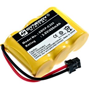 Synergy Digital Cordless Phone Battery, Compatible with Sanyo GES-PCH02 Cordless Phone, (Ni-CD, 3.6V, 400 mAh) Ultra High Capacity, Replacement for Panasonic P-P301, Sony BP-T16, Uniden BT-185 Battery