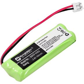Synergy Digital Cordless Phone Battery, Compatible with V Tech LS6215-2 Cordless Phone, (Ni-MH, 2.4V, 500mAh) Ultra Hi-Capacity, Replacement for Vtech BT28843 Battery