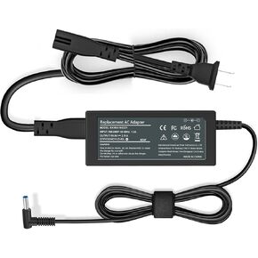 45W 19.5V 2.31A for Hp Laptop Charger-HP Pavilion x360 Charger 15-f272wm 15-f387wm 15-f233wm 15-f222wm 15-f211wm 15-f337wm L25296-001 L25296-003 17-g121wm 17-g119dx Notebook Power Supply Cord Blue Tip