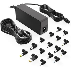 90W Universal AC Adapter Laptop Charger for Dell HP Acer Asus Lenovo IBM Toshiba Samsung Sony Fujitsu Gateway Notebook Ultrabook Chromebook Power Cord with 16 Tips