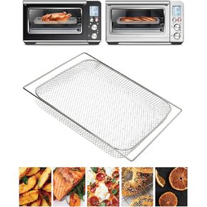 3PCs Air Fry/Dehydrate Mesh Baskets for Breville BOV900BSS/BOV950BSS Smart Oven Air Fryer Pro,Stainless Steel Baking Racks Trays Original Replacement,Oven Replacement Accessories for 13 Cooking Modes