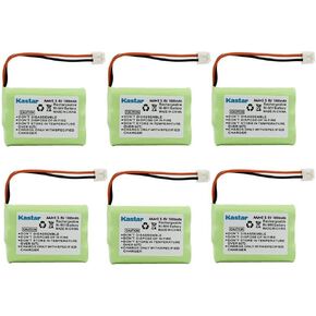 Kastar 6-Pack AAA 3.6V EH 1000mAh Ni-MH Battery for Motorola MD-4260/7101/7151/7161/7251//261/761/781/791/7101/7151/7161 SD4501/4502/4550/4551/4561/4581/D4591 SD7500/7501/7502/7561/7581 etc.