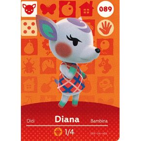 Animal Crossing Happy Home Designer Amiibo Card Diana 089/100