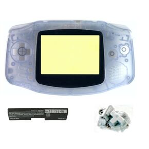 NATEFEMIN Transparent Full Housing Shell Pack Case Replacement Repair Accessories for Gameboy Advance Parts B