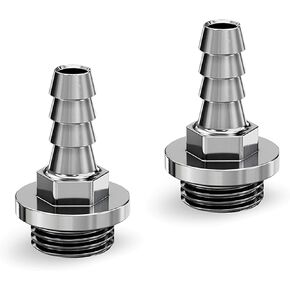 EKWB EK-PRO G1/4 "Barb Fitting ، 6mm ، Nickel ، 2 pack