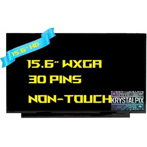 New KrystalPix LCD Display FITS- Replacement LCD for HP TPN-Q286 Model RTL8852BE LCD LED Screen 15.6" HD 1366x768 30 pins Non-Touch Display New