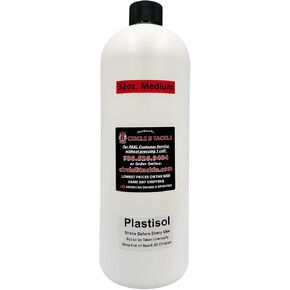 Medium Formula Premium Ultra Clear Lure Plastisol 1Quart / 32 Oz. Bottle Low Odor Crystal Clear Plastisol for Making Plastic Fishing Lures