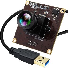 50fps High Speed USB Camera Module Low Illumination 0.01Lux Camera with 53 Degree No Distortion Lens 1080P USB3.0 Motion Webcam Plug and Play for 3D Printer Industrial Inspection Microscope