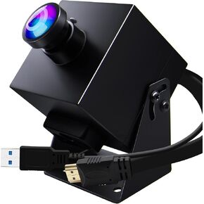 ELP 4K 60fps HDMI Webcam USB3.0 Camera Dual Output Wide Angle 120degree Low Distortion Lightburn_Camera 2X Digital Zoom Webcamera H.264 High Speed USB Security Cameras for Computer TV Monitor