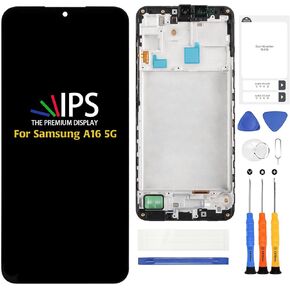A-MIND InCell for Samsung Galaxy A16 5G LCD (No Fingerprint Function) 6.7" Screen Replacement with Blue Black Frame SM-A166B/P/E LCD Screen Touch Digitizer Assembly