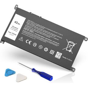 42Wh YRDD6 Battery for Dell Inspiron 15 3000 Series 3582 3583 3584 3593 3501 inspiron 15 5000 Series 5582 5584 5593 5594 5598 5585 14 3493 5481 5482 5485 5491 5493 7586 Vostro 5481 1VX1H P75F P93G