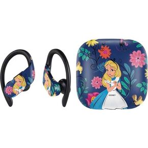 Skinit Decal Audio Skin Compatible with PowerBeats Pro - Officially Licensed Disney Alice in Wonderland (Animated) Silhouette Curiouser and Curiouser Design